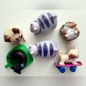 McDonald's Happy Meal toys from The Secret Life of Pets 2 movie.